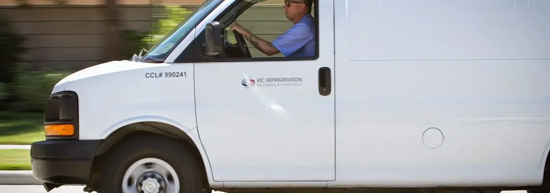 KIC Refrigeration service vehicle serving Shafter area