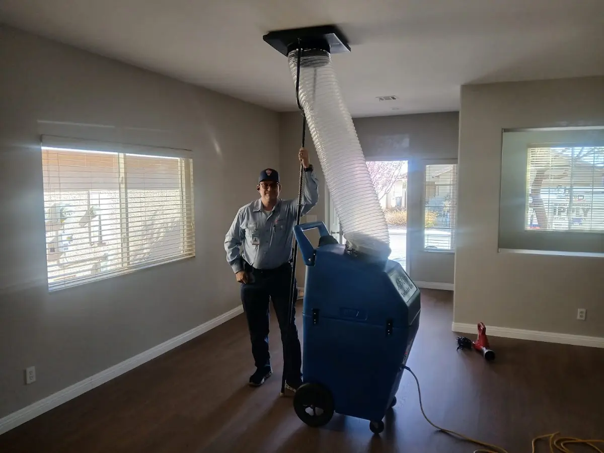 Professional Dryer Vent Cleaning work inside a Shafter home